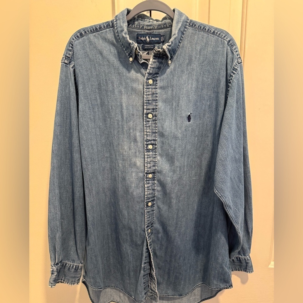 Ralph Lauren Blue Casual Button Down Shirt